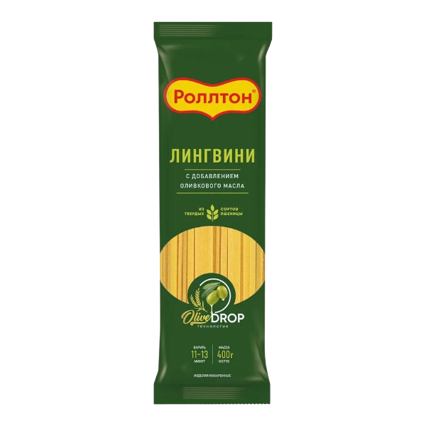 Фото Мак. изд. с оливковым маслом Лингвини группа А сорт высший Роллтон 400гр
