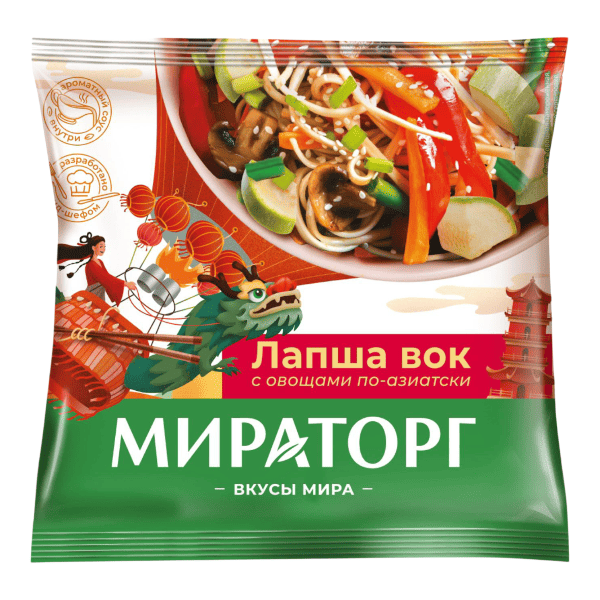 Фото Лапша вок по-азиатски с/м Витамин Мираторг 400гр Россия