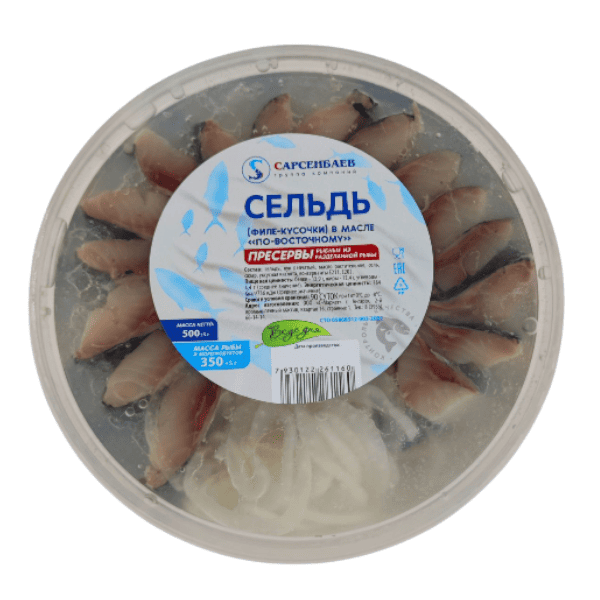 Фото Сельдь филе по-восточному 500гр