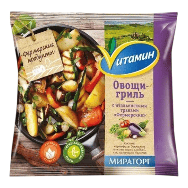 Фото Овощи гриль с итальянскими травами с/м Витамин Мираторг 400гр