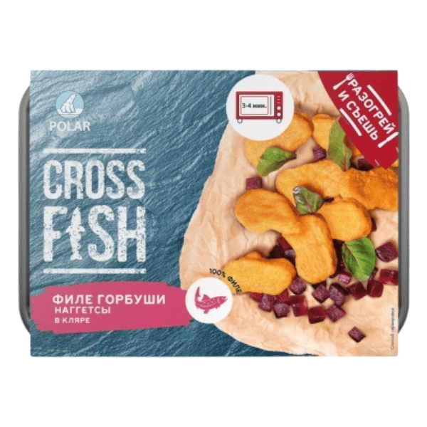Фото Наггетсы из филе горбуши в кляре с/м CrossFish Полар 250г Россия