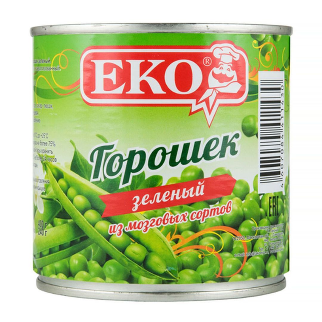 Фото Горошек зеленый Эко ключ ж/б 400 гр
