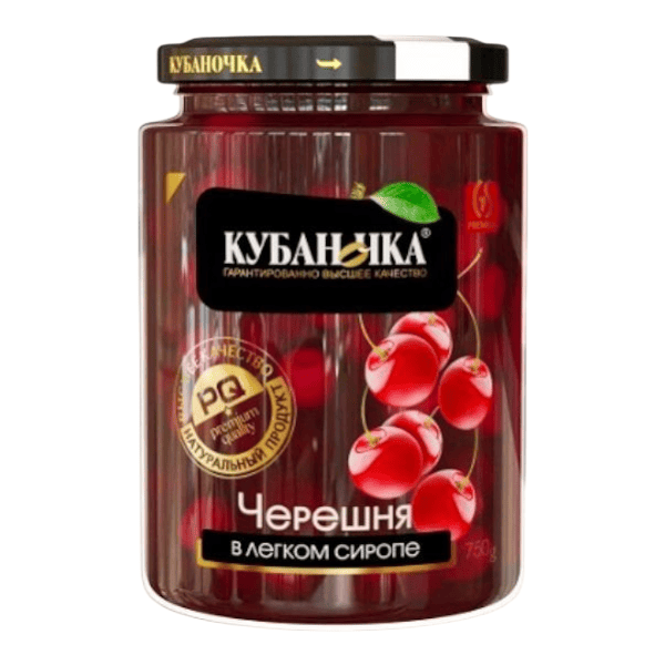 Фото Компот Кубаночка ЧЕРЕШНЯ красная 750 гр