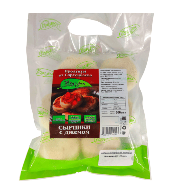 Фото Сырники с джемом 600 гр
