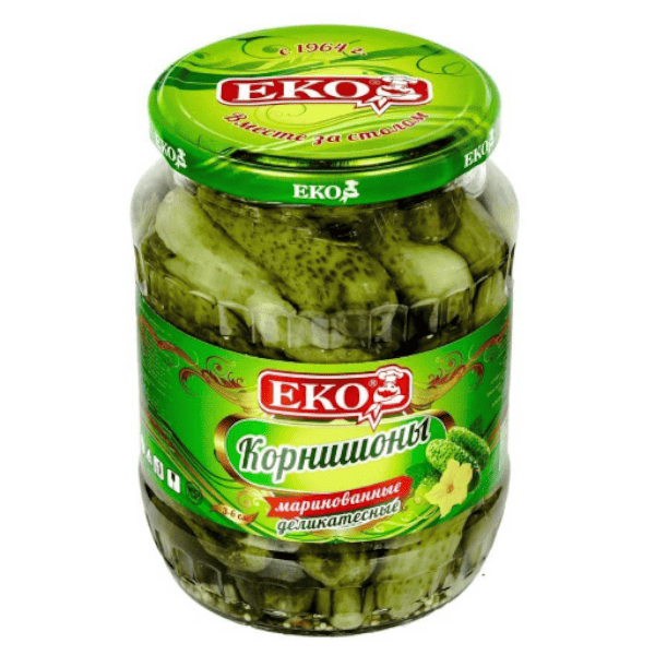 Фото Корнишоны маринованые Деликатесные Эко ст/б 370 гр