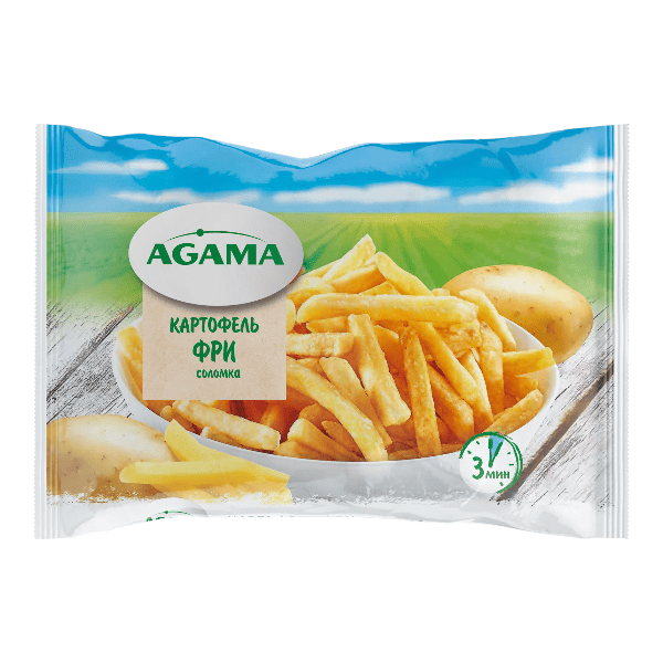 Фото Картофель фри соломка обжаренный 700гр AGMA