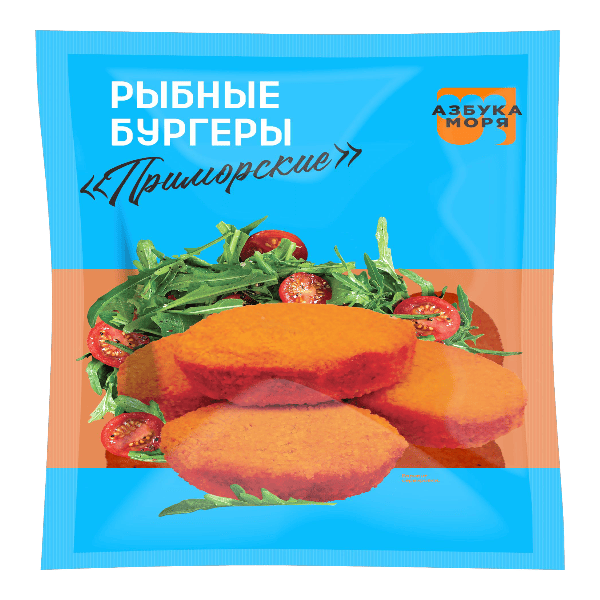 Фото Бургер рыбный Приморский (пакет0.450кг) (Азбука моря) 