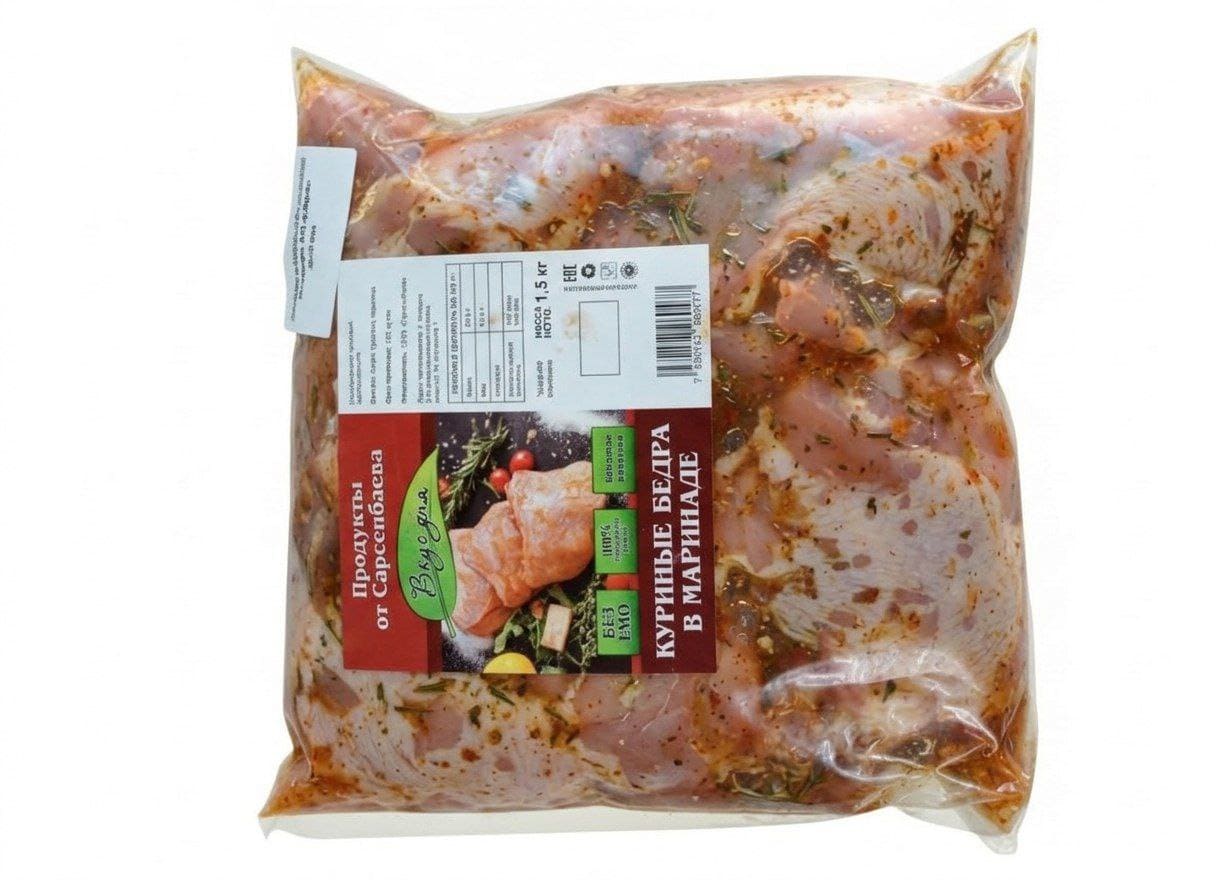 Фото Бедро куриное в маринаде 1,5 кг