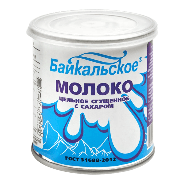 Фото Молоко цельное сгущенное Байкальское  8,5% 380 гр ЯНТА
