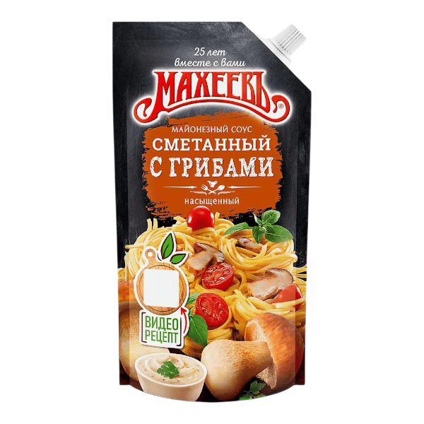 Фото Соус Майонезный  Махеевъ сметанный с грибами 200 гр д/п