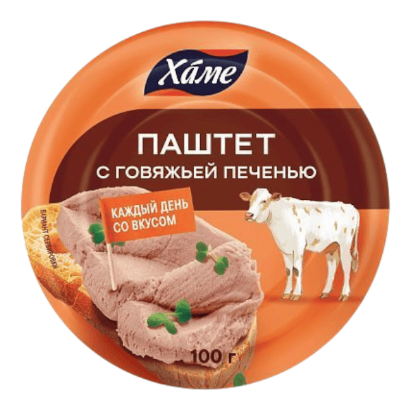 Фото Паштет HAME из говяжьей печени ж/б 100 гр