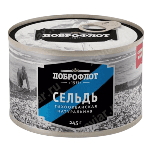 Фото Сельдь т/о натуральная "Доброфлот" 245 гр